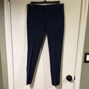Banana Republic Navy Pinstripe Ankle Pants